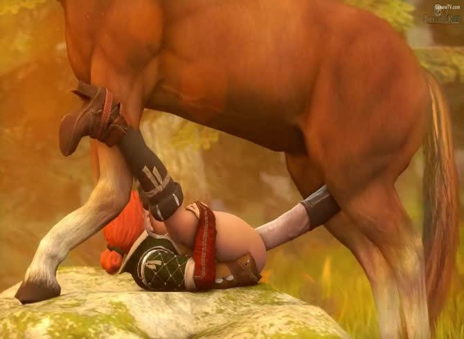 Video :Sexy babe opening wide her pussy to get fucked in horse sex